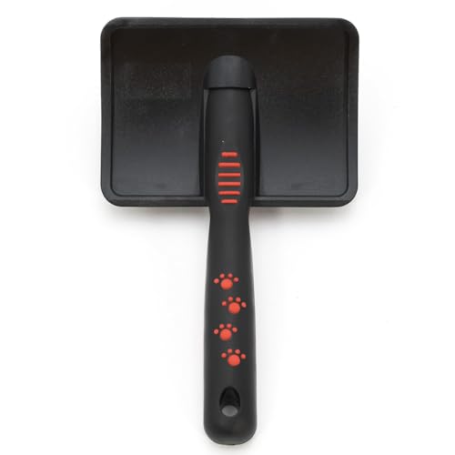 Jeffers Pet Dual Level Pin Universal Slicker Brush for Dogs, Cats & Small Pets - Curved Grooming Brush with Long & Short Pins for Shedding, Detangling, Finishing - Remove Mats & Dead Coat - Large - color: Dual Level Pin, size: Large