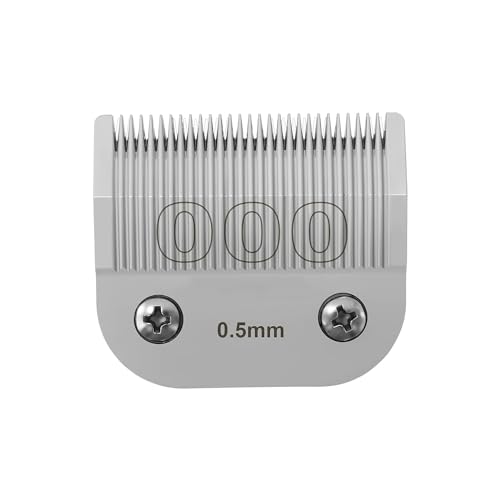 Professional Detachable Replacement Ceramic Blades set,compatible with oster Classic 76/Star-Teq/Power-Teq andi A*dis AGC,BDC,BGC,MBG Series Clippers (Size-000) - color: Size-000