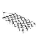 VEVOR Drag Harrow 4 ft x 4 ft Durable Chain Harrow with 69 Sharp Teeth | Suitable for ATV UTV Tractor, Ideal for Soil Preparation, Seeding, Smoothing Landscapes, and Yard Gravel Driveway Maintenance - size: 4 x 4 ft