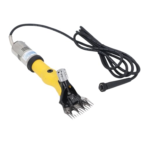 Naroote Electric Sheep Shears, Professional Goats Clippers with 3000RPM, Carbon Steel Blade, Non Slip Handle, Low Vibration & Powerful Motor for Sheep, Alpacas, Goats (US Plug 110V)