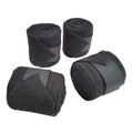 Horse Leg Bandage/Horse Leg wrap (Set of 4) Red, Blue, Navy Blue, and Black (Black) - color: BLACK