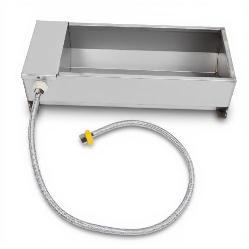 Sorandy Automatic Livestock Water Trough, Self Filling Animal Drinking Water Bowl with Float Valve, Stainless Steel Animal Water Tank for Chicken Duck Goose Cow Sheep Farm, Large Capacity