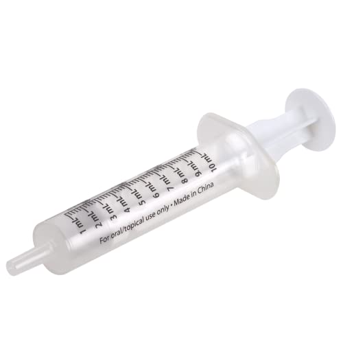 Acu-Life Oral Syringe, Accurate Dosing, 10 ml, Medical-Grade, BPA Free | Oral Dosage Syringe & Dispenser for Babies and Kids, Transparent, Easy to Use And Reusable, 2 TSP (10 ml) Capacity, BPA Free - size: 2 TSP (10 ml)