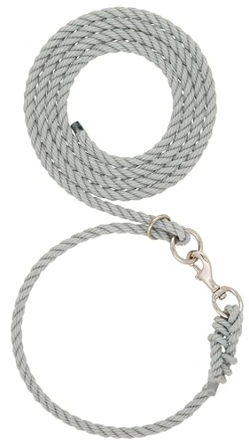 Weaver Leather Livestock Livestock Adjustable Poly Neck Rope, Gray, 1/2" x 1'