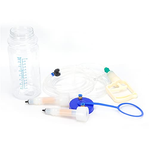 Portable Manual Goat Milking Machine with Vacuum Pressure Pump, Food Grade Plastic Bottle, PU Tubing, Fit Milk Liner, to, for Household Use, 2L Capacity (Double Sided) - size: Double Sided