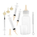 Kitten Bottle Feeding Kit, Pet Nursing Kit, Apricot, 1 Set | Easy-to-Use Kitten Feeding Set, Complete Care Solution for Feeding, Kitten Bottle Feeding Set with Nursing Nipples - color: Apricot
