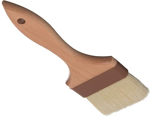 SPARTA Kitchen Basting Brush – 4037500 Basting Brush for Cooking Flat Boar Bristle Brush, Hardwood Handle for Kitchens, Restaurants, Catering, High Heat Food Prep, 3in - size: 9.25" x 3" (Pack of 1)