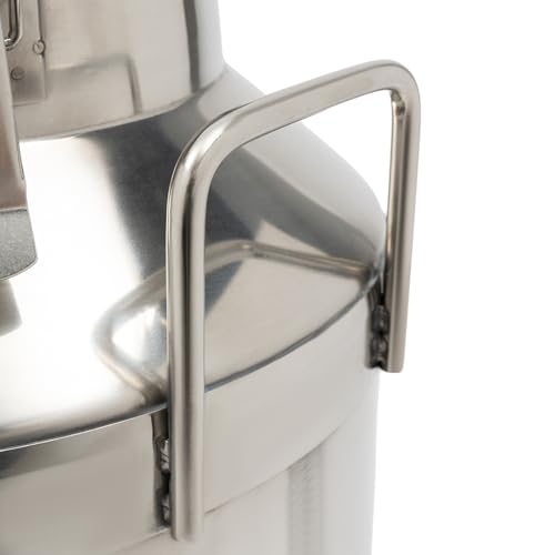 50L/13.2Gal Milk Can, Stainless Steel Milk Can with Lid Milk Jug Milk Transport Container Wine Pail Bucket Bottle Stainless Steel Milk Bucket with Sealed Lid for Grain Wine Liquid