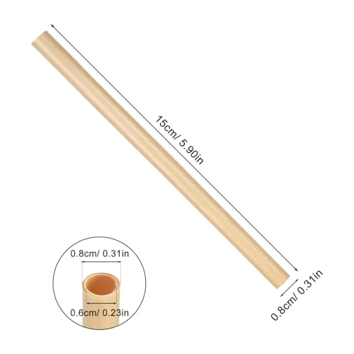 Balacoo Mason Bee Nesting Tubes Refill 200 Pack Reed Inserts | Reed tubes, replacement liners, bee house refill, garden use, solitary bee support, confirm tube size before purchase
