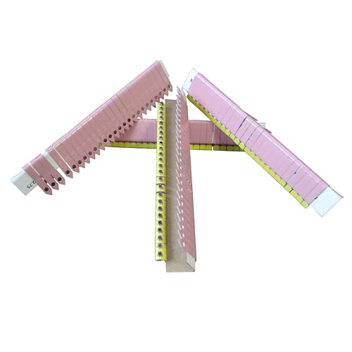 Zip Wing Bands Numbered - NOT Stamped Aluminum Chicken Pheasant Poultry Duck Wing Identification Tags (100, Pink) - color: Pink