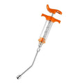 1 Set Feeding Syringe with Drench Nozzle Adjustable Dosage Reusable Drench Gun Syringe for Goat, Horse, Sheep, Dog, Pig, Cat, Bird, Small Pet (S-20ml) - size: S-20ml
