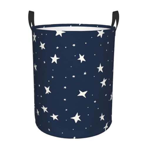 Laundry Basket Small Star Collapsible Large Capacity,63l Dirty Clothes Basket Durable Lightweight Hamper With Handles Ideal For Clothes, Toys Home Organization - color: star