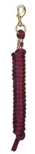 Weaver Leather Poly Lead Rope, Burgundy, 5/8 x 10'