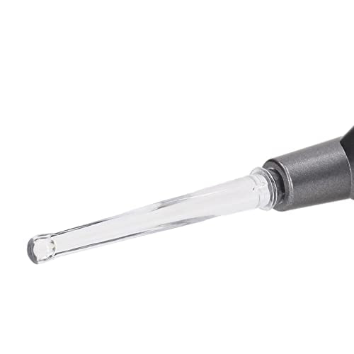 Electric Ear Suction Device, Portable Automatic Electric Vacuum Ear Pick Ear Cleaner Earwax Remover with LED Light for Earwax Removal, Soft Prevent Ear Pick Clean Tools Set (Black) - color: Black