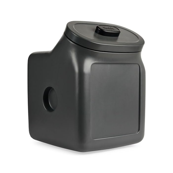 Reddy by Petco Black Airtight Food Storage Container for Dogs Large 50 lbs. - size: Large