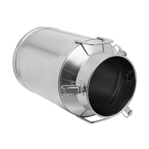 40L/10.57Gal Milk Can with Faucet, Stainless Steel Milk Transport Cans Wine Pail Bucket Tote Jug Pot Oil Liquid Storage Barrel with 2 Handles Milk Container with Lid for Grain Wine Liquid - color: 40l-10.57gal With Faucet