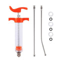 20ML Goat Drench Gun Goat Syringe, Adjustable Dosage Drench Syringe with 2 Nozzles, Drench Gun for Sheep Cat Cattle Dog Pig Horse
