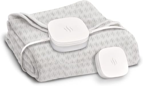 Hidden Heat Electric Foot of the Bed Warmer by SpotWarm; Wireless RF Remote, Microplush Flannel Mattress Warmer for Heated Feet. (King Size - 74" by 28") - size: 74" by 28"