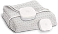 Hidden Heat Electric Foot of the Bed Warmer by SpotWarm; Wireless RF Remote, Microplush Flannel Mattress Warmer for Heated Feet. (King Size - 74" by 28") - size: 74" by 28"