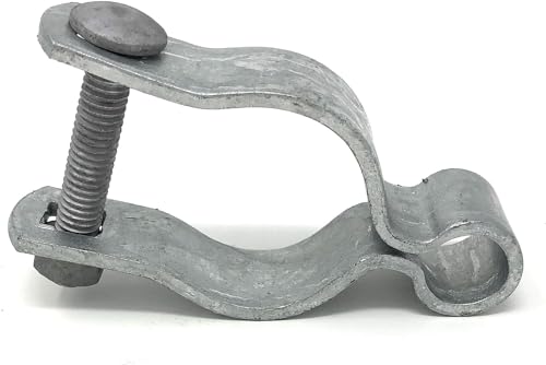 Female Gate Hinge - Pressed Steel, High Corrosion Resistance, Long Life Span - 2 Per Pack - Includes Required Carriage Bolt (Galvanized Steel, 1-7/8") - color: Galvanized Steel, size: 1-7/8"