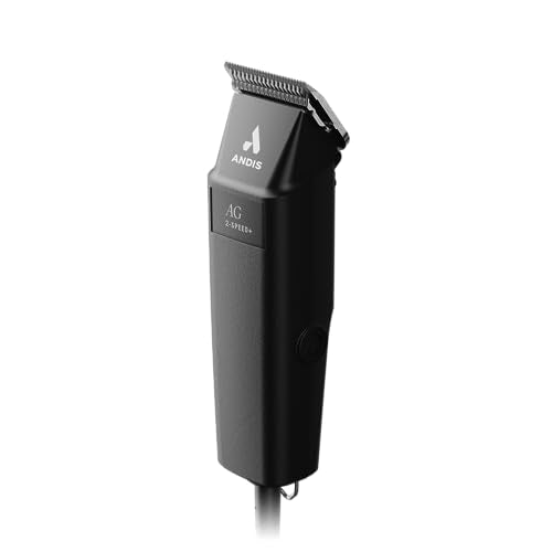 Andis 12845 Ultra-Light 2-Speed Professional-Grade Detachable Blade Clipper, Animal/Dog Grooming, for All Coats & Breeds, AG, Black #10 (Pack of 6) - size: #10 (Pack of 6)