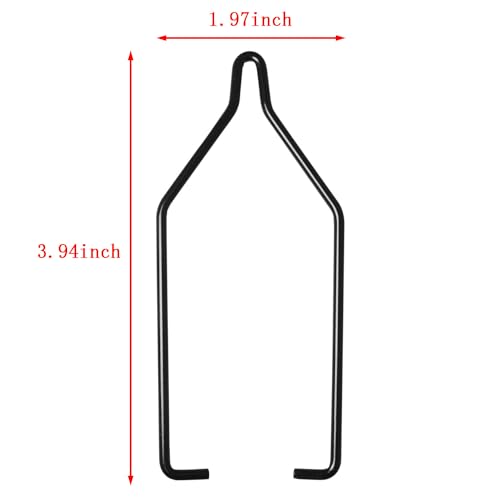2PCS Fixture Reptile Lampshade Fixing Clip Adjustable Heat Lamp Dome Bracket Black Double Lamp Holder Lamp Clip Suitable for Breeding Tank and Glass Container and Water Tank