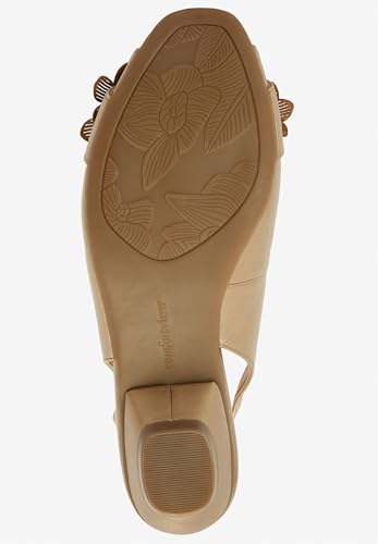 Comfortview Women's Wide Width The Rider Slingback - color: Gold, size: 9 X-Wide