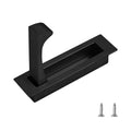 1 Pack 304 Stainless Steel Recessed Pocket Door Handle Brushed Flush Mount Pocket Door Edge Pull for Closet Pocket (Black) - color: Black-1pcs-A