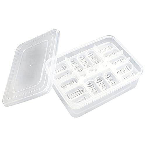 Still Awake Reptile Egg Incubator Professional Hatcher Hatching Box Case Tray Plastic Breeding Incubator for Hatching Snake,Lizards, Reptiles,Gecko(16 Slots Without Thermometer)