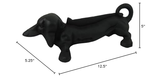 Antique Cast Iron Black Metal Dachshund Boot or Shoe Scraper