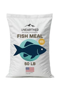 Unearthed Ruminant Grade Menhaden Fish Meal, 50 lbs, Natural Fertilizer or Protein Source for Animal Feed