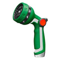 Heavy Duty Metal Garden Hose Nozzle, Thumb Control High Pressure Water Sprayer with 10 Adjustable Patterns, On Off Valve for Watering Plants & Lawns, Car Washing and Pet Showering