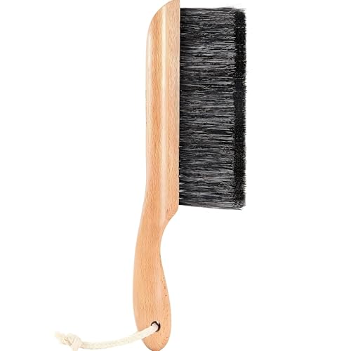 BFWood Horse Hair Hand Broom, Fireplace Dust Brush for Home Cleaning | BFWood Woodworking Bench Cleaning Brush, Hand Broom for Shop Furniture Carpet Car Wash Sweeping Workspace Upholstery
