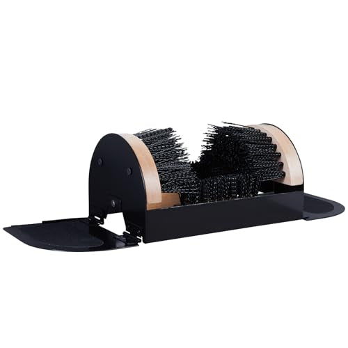 Legacy Boot Scrubber, Upgraded Bristles and Frame Strength - Shoe Scraper & Boot Cleaner Brush - color: Black