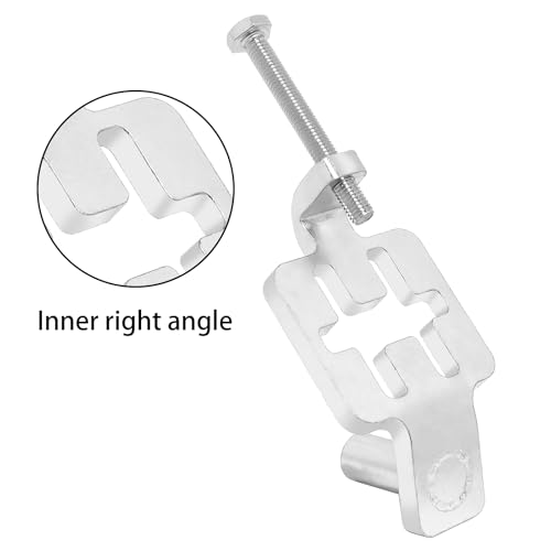 T-Post Gate Hinge Pins 5/8" Shank, Adjustable Hinge Pins for Metal T-Post, Chain Link Fence Gate, Farm & Ranch Use (1-Pack-Right-Angle)