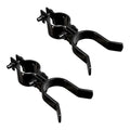 VIVIDA 1-3/8" x 1-3/8" Chain Link Fence Gate Latch, Black Fork Latch, 2 PCS | Black Chain Link Fence Parts, With Padlock Hole, Bolts & Nuts Included - size: 1-3/8" x 1-3/8" (2 PCS)