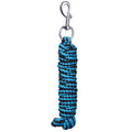 Tough 1 8' Braided Soft Poly Lead Rope - color: Turquoise/Black