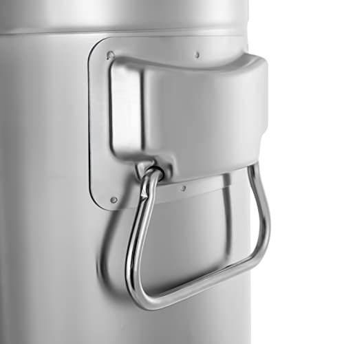 35L/9.24Gal Milk Can with Faucet, Stainless Steel Milk Can with Lid Milk Jug Milk Transport Container Wine Pail Bucket Bottle Stainless Steel Milk Bucket with Sealed Lid for Grain Wine Liquid