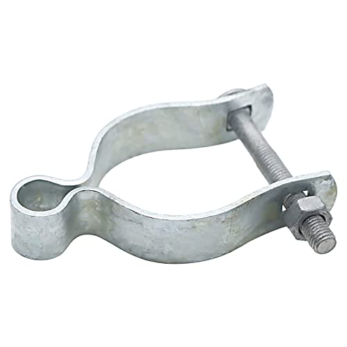 2 Pcs 2-3/8" Chain Link Fence Gate Post Hinge for Outside Diameter Post/Pipe, Pressed Steel Post Hinge - size: 2-3/8 Inch