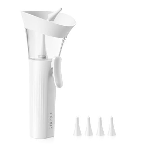 Ear Wax Cleaner - One-Hand Ear Wax Removal Kit | Manual Ear Irrigation Flushing System, Safe, Comfortable & Easy to Use Earwax Removal Kit, White - style: White