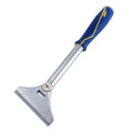 QEP 62920 4 in. Floor and Wall Razor Scraper with 5.25 in. Handle and Stainless Steel Blade - size: 4" x 13.5"