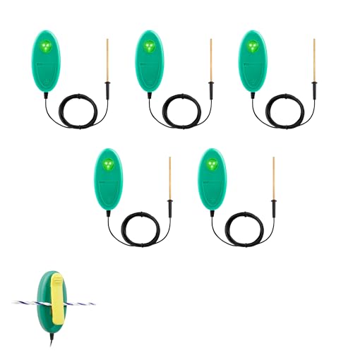 5 Pack Detects Electric Fence Energizer Pulse Flash Signal LED Light | Tester Indicator for pulsed energizers | Alert Device That Clips to Wire or Tape Fences - style: 5 Pack