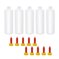 10 Sets 400ml Lamb Goat Feeding Bottles with Nipples, Value Pack Kid Livestock Milk Feeder Bottles for Baby Goats & Lambs (400ml x 10)