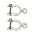 2 Pack Chain Link Fence Frame Gate Post Female Hinge with Bolts and Nuts (1-7/8 Inch) - size: 1-7/8 Inch