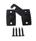 Solid Brass Shutter Bar/Door Latch, 7/8" x 2-3/32", Matte Black, 1 Pack, Made in Taiwan - color: Matte Black, size: 1 Pack
