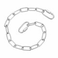 PATIKIL Gate Chain Lock, (15.8 Inch, Silver) (1Pcs)304 Stainless Steel Hanging Chain Lock for Stall Barn/Cabinet/Fence/Hammock/Pet Cages - size: 15.8 Inch
