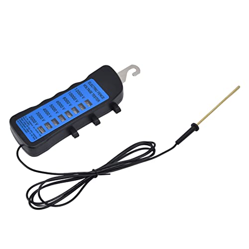 12KV Neon Fence Voltage Tester, 2000 to 12000V ABS Material with 8 Neon Indicator Lights, for Farms Home Gardens and Livestock Enclosures