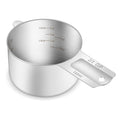 1PCS 2/3Cup (160ml, 5.3oz) Measuring Cup, Etched Inner Scale Measure Scoop | 18/8(304) Food-Grade Stainless Steel, Seamless One-Piece design, Metric and US Measurement, ‌Rust-Free, Dishwasher-Safe - size: 2/3Cup