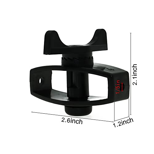 10 Pcs Electric Fence Tightener in Line Tensioner Wire Tensioner | Portable Tape Tighteners, Black