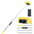 Car Wash Brush with Long Handle, 60'' Soft Bristle Cleaning Brush, Car Cleaning Brushes, Carwash Brushes for SUV, RV, Boat, Truck, House Siding, Sweep Snow, Yellow - color: Yellow